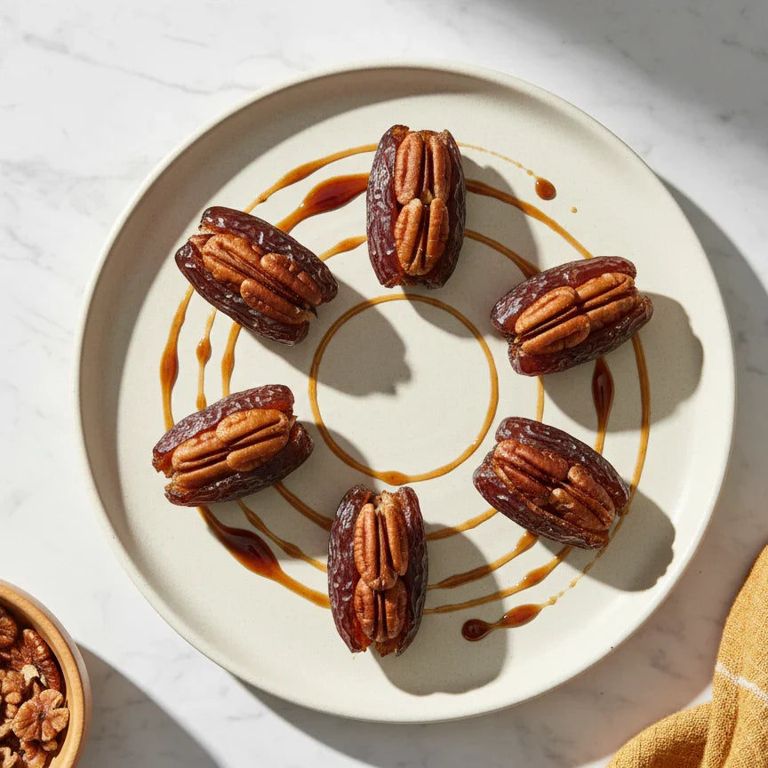 Indulge in Medjool Jumbo Stuffed with Pecan: The Perfect Sweet & Nutty Snack for Every Occasion