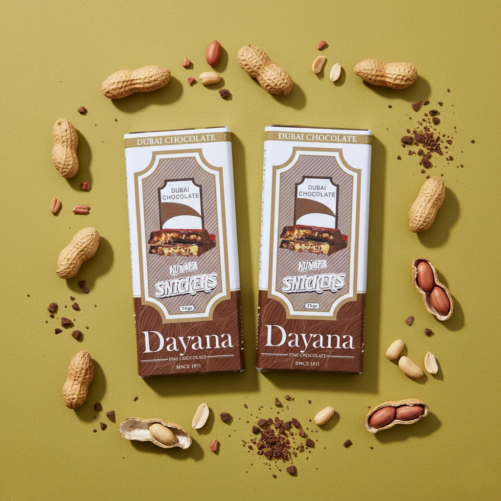 Kunafa Snickers Dayana Dubai Chocolate 75gr - Yathrib