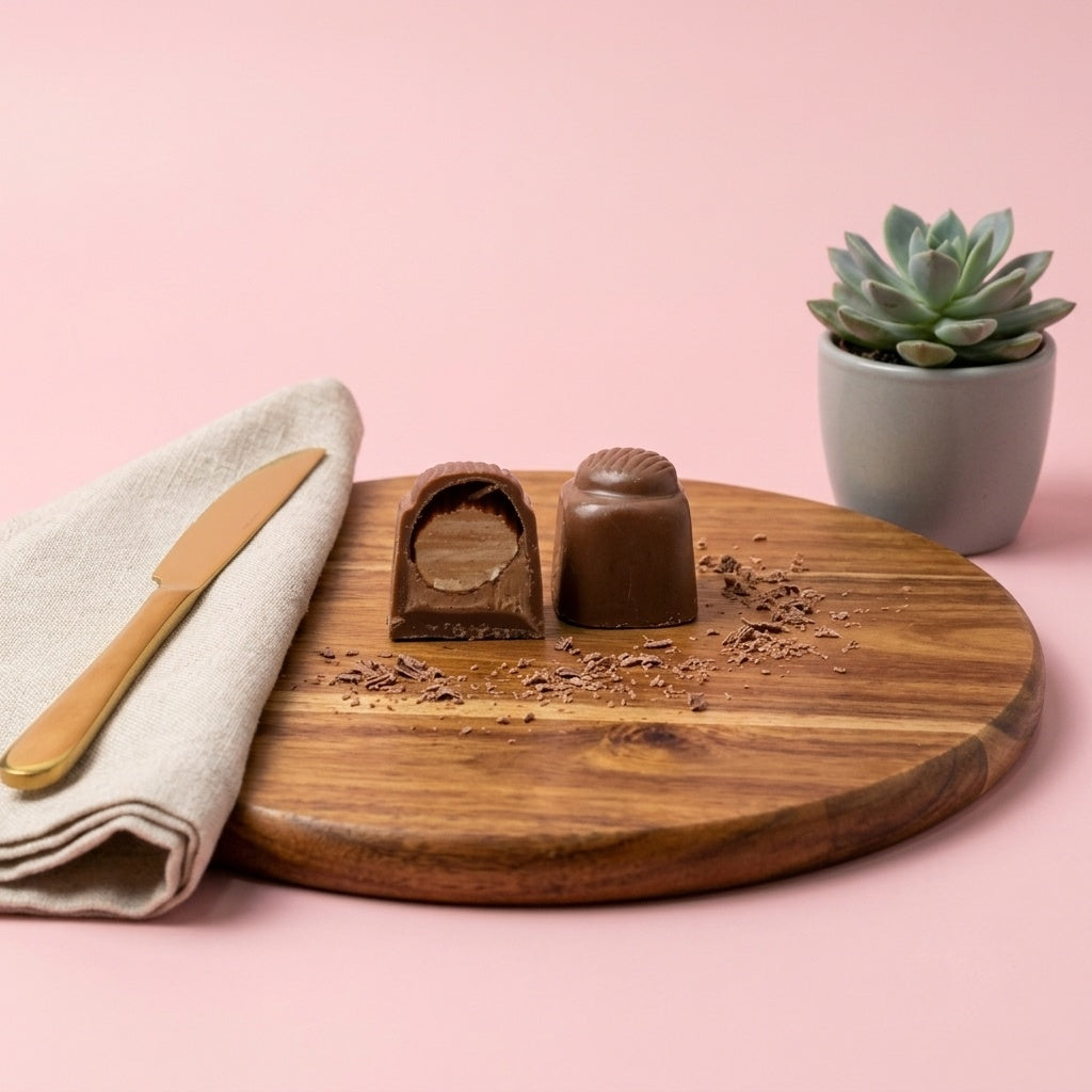 Yathrib Mandorica almond chocolate bar with whole almonds and smooth chocolate coating on a white background.