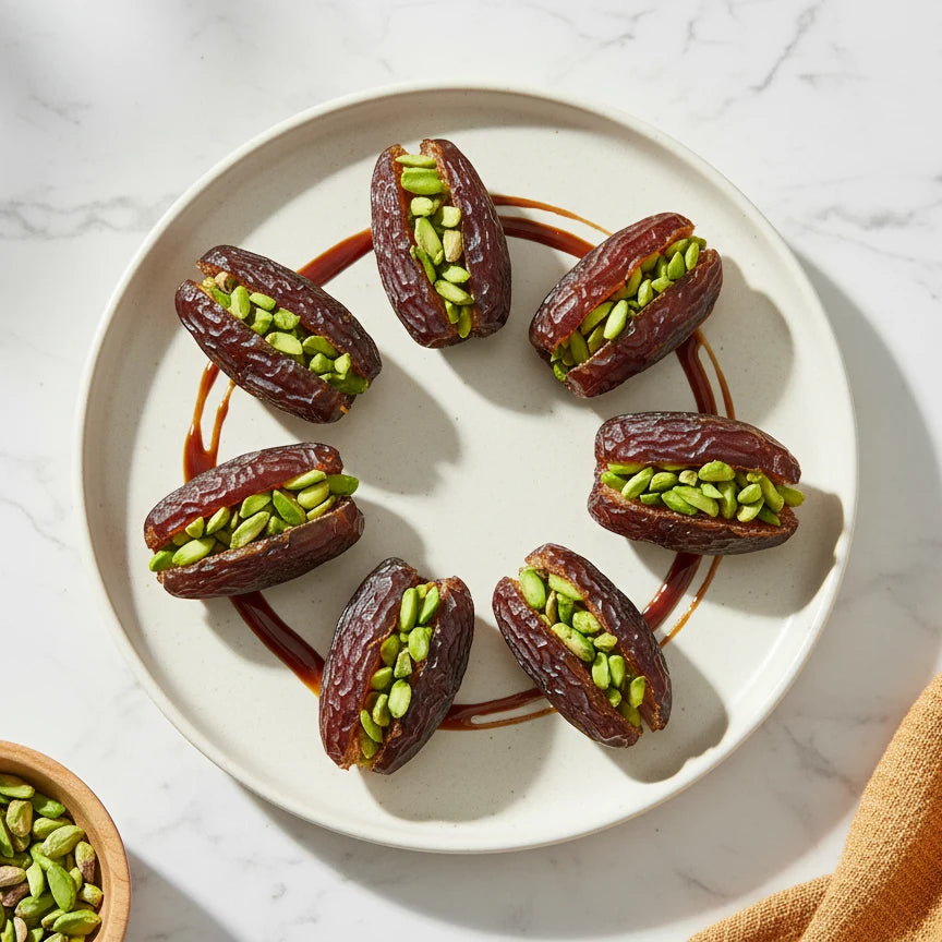 Medjool Jumbo Stuffed with Sliced Pistachio - Yathrib
