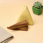 Yathrib Trevola cookie, kunafa, and pistachio chocolate assortment with layered textures and colorful presentation.